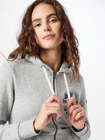 Superdry Sweatjacke in Grau