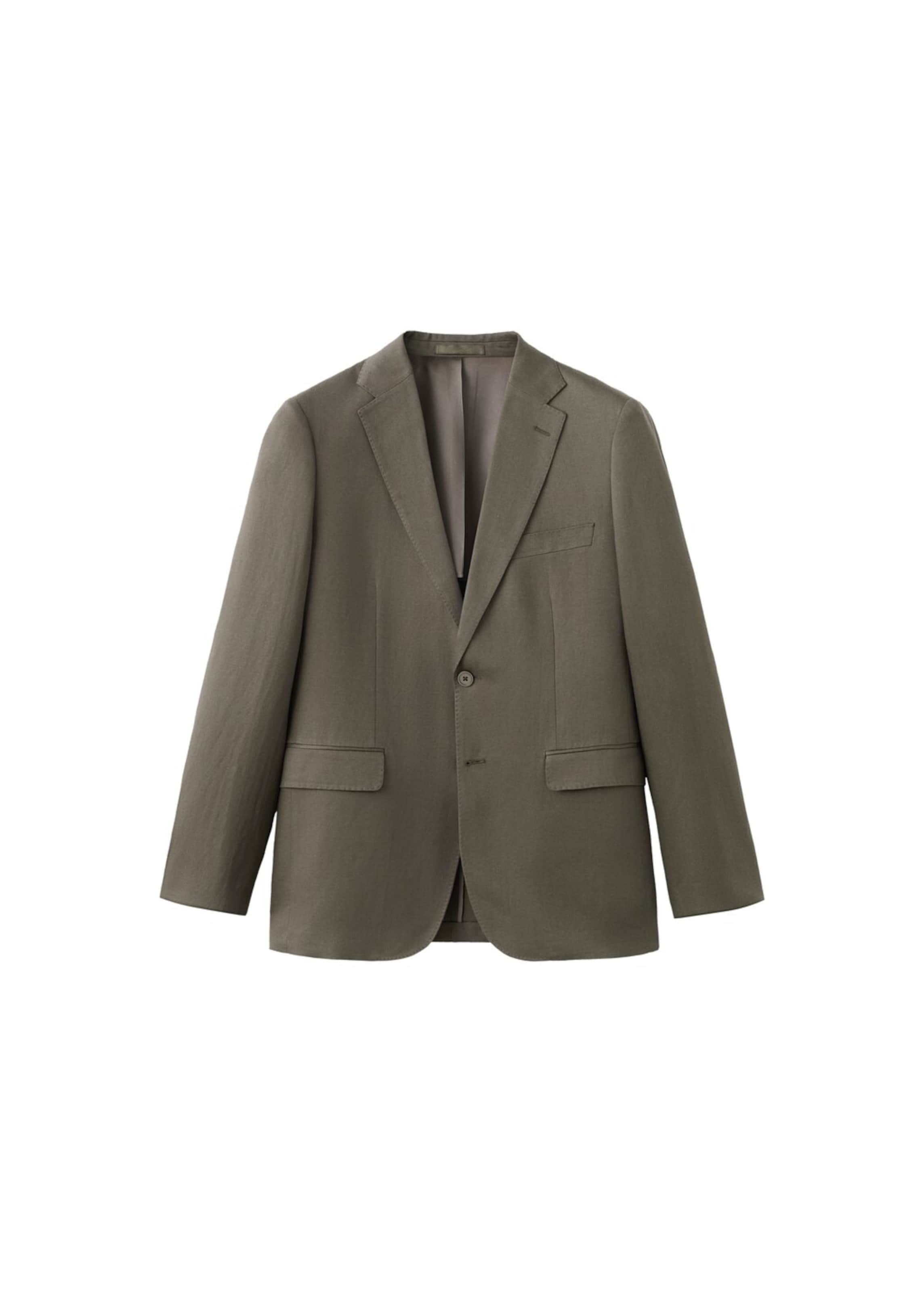 MANGO MAN Slim fit Suit Jacket 'Amalfi' in Green: front