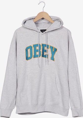 Obey Sweatshirt & Zip-Up Hoodie in M in Grey: front