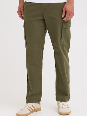 BLEND Regular Cargo trousers 'BHNatan' in Green: front