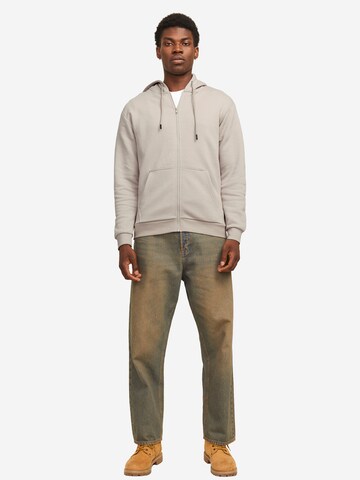 JACK & JONES Sweatjacke 'Bradley' in Braun