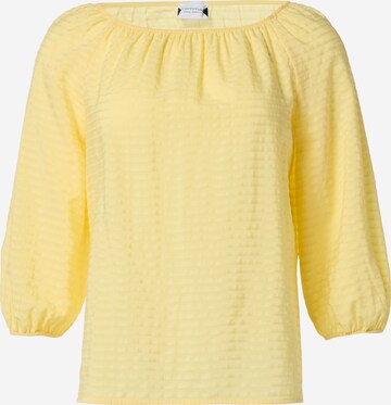 comma casual identity Blouse in Geel: voorkant