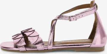 Sandalo di CAFè NOIR in rosa: frontale