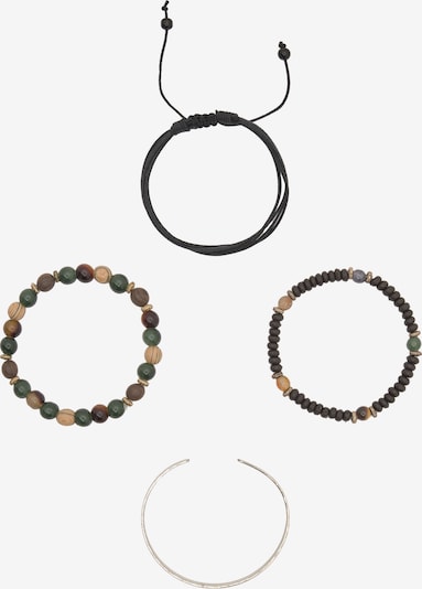 Pull&Bear Rannekoru värissä cappuccino / tummanvihreä / musta / hopea, Tuotenäkymä