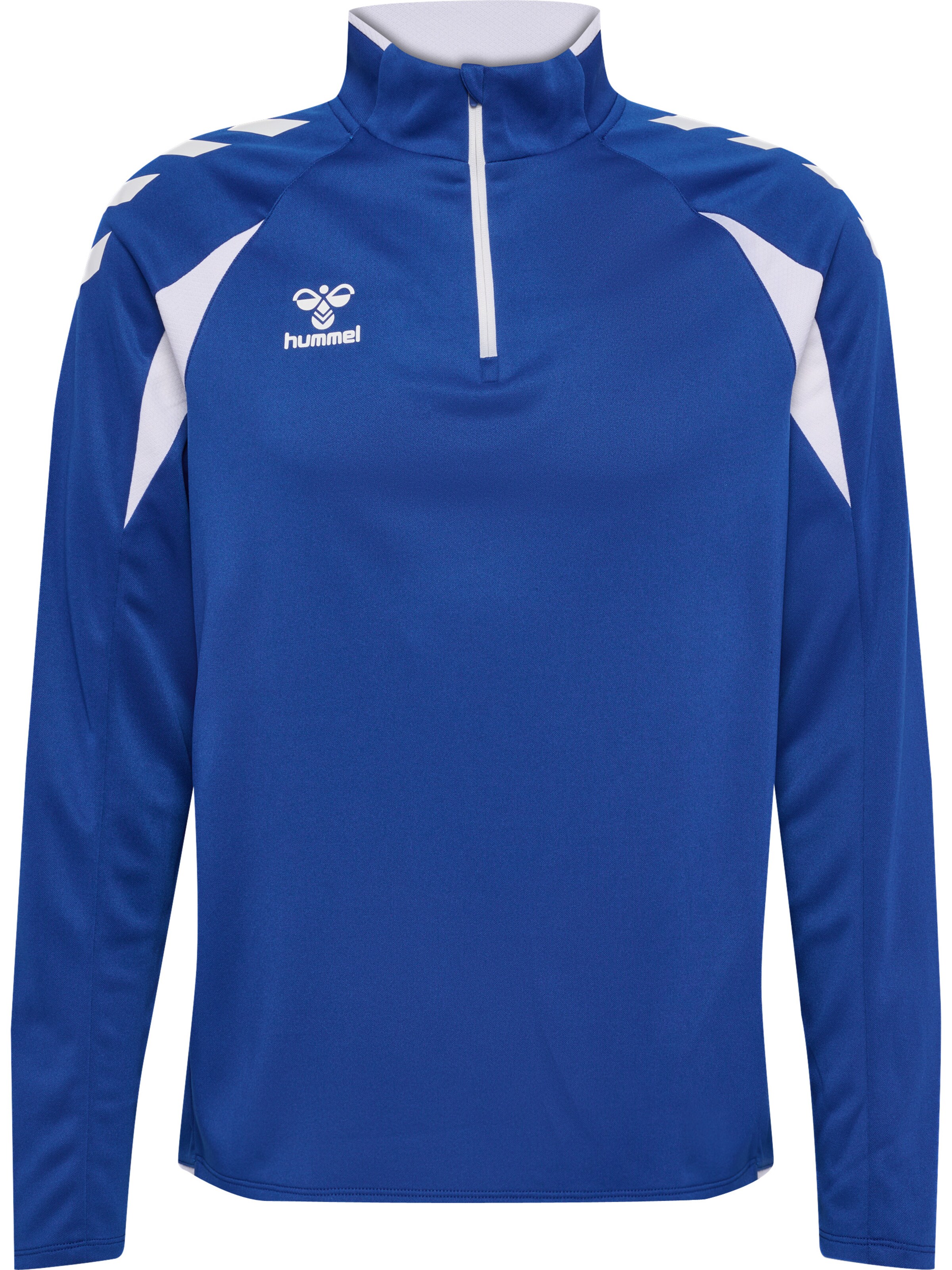 Hummel Sportsweatshirt in Blauw: voorkant