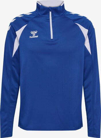 Hummel Sportsweatshirt in Blauw: voorkant