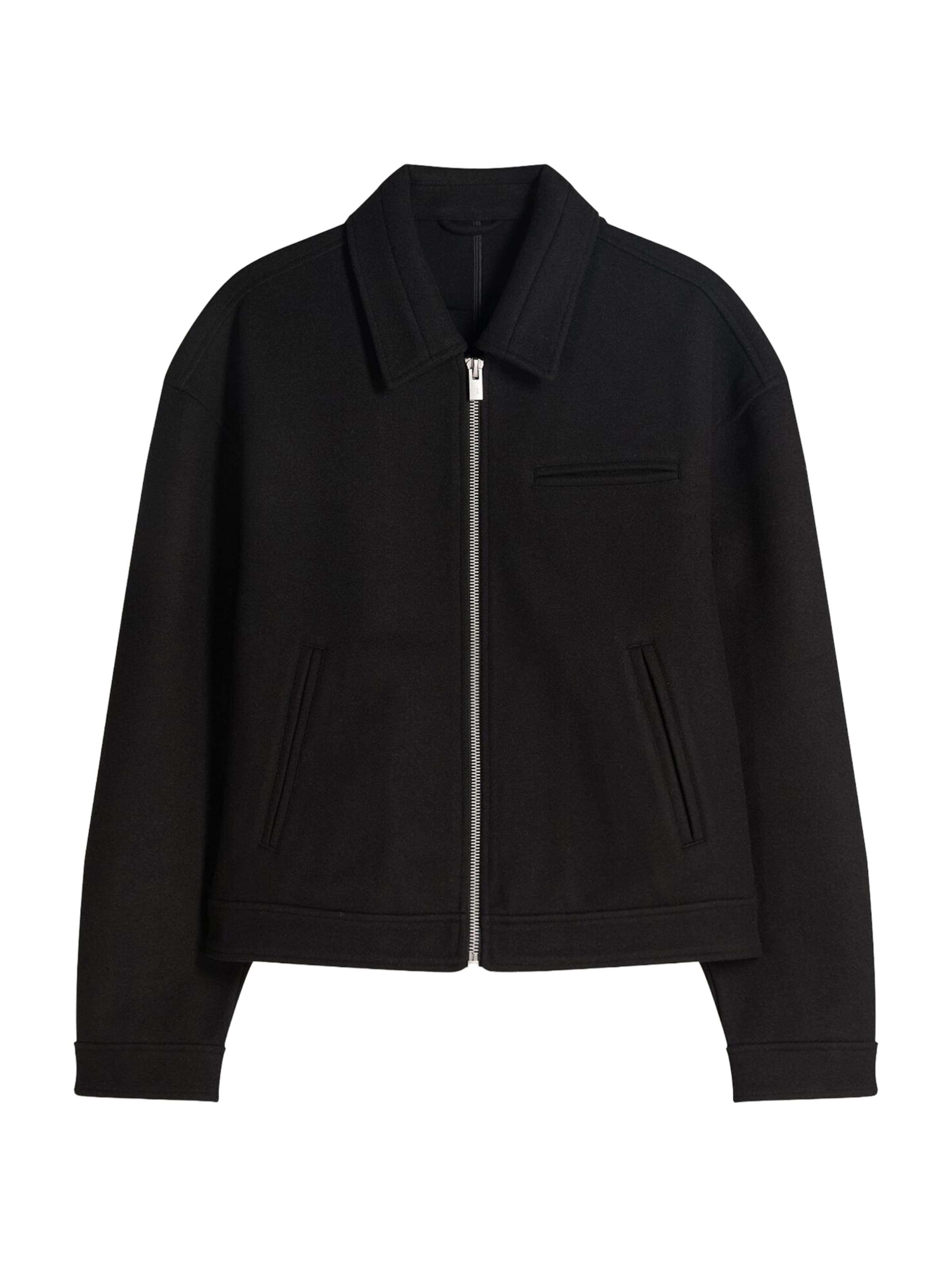 Bershka Between-season jacket in Black: front