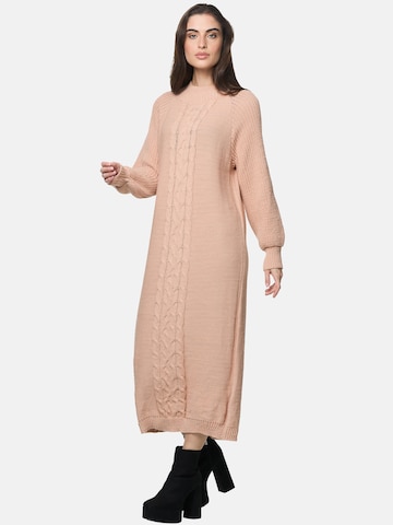 Robes en maille Elara en beige