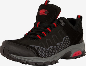 Guggen Mountain Sportlicher Schnürschuh ' T002' in Schwarz: Vorderseite