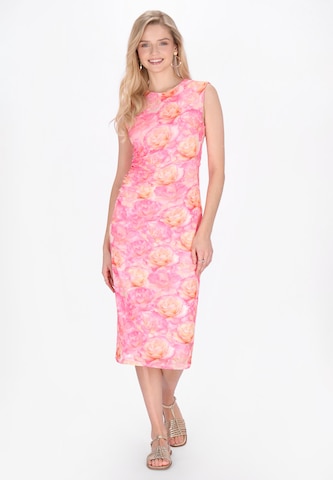 Robe IZIA en rose : devant
