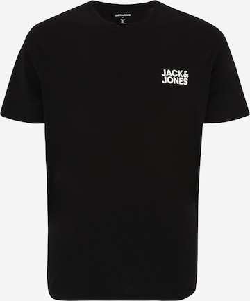 Jack & Jones Plus T-Shirt in Schwarz: predná strana