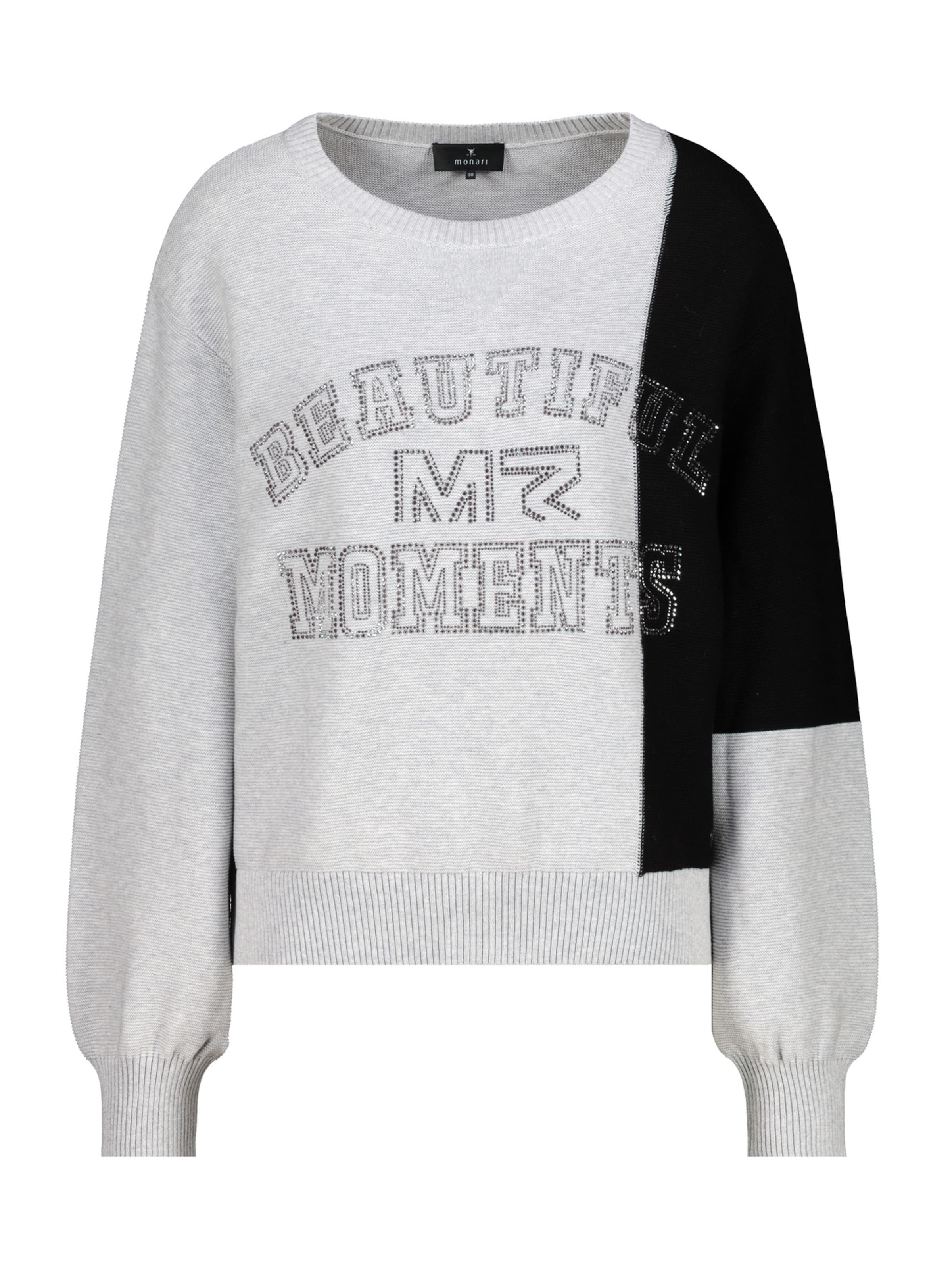 monari Пуловер в сиво: отпред