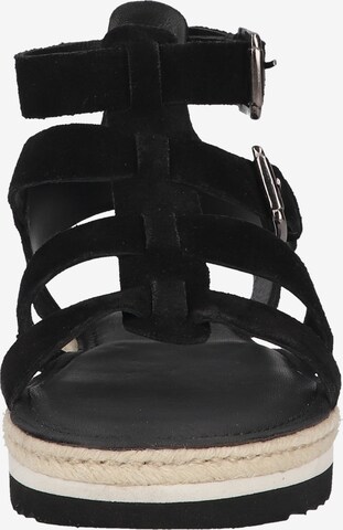 SANSIBAR Strap Sandals in Black