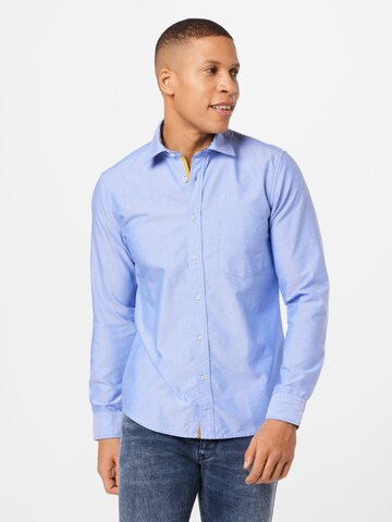 mėlyna ETERNA Priglundantis modelis Dalykinio stiliaus marškiniai: priekis