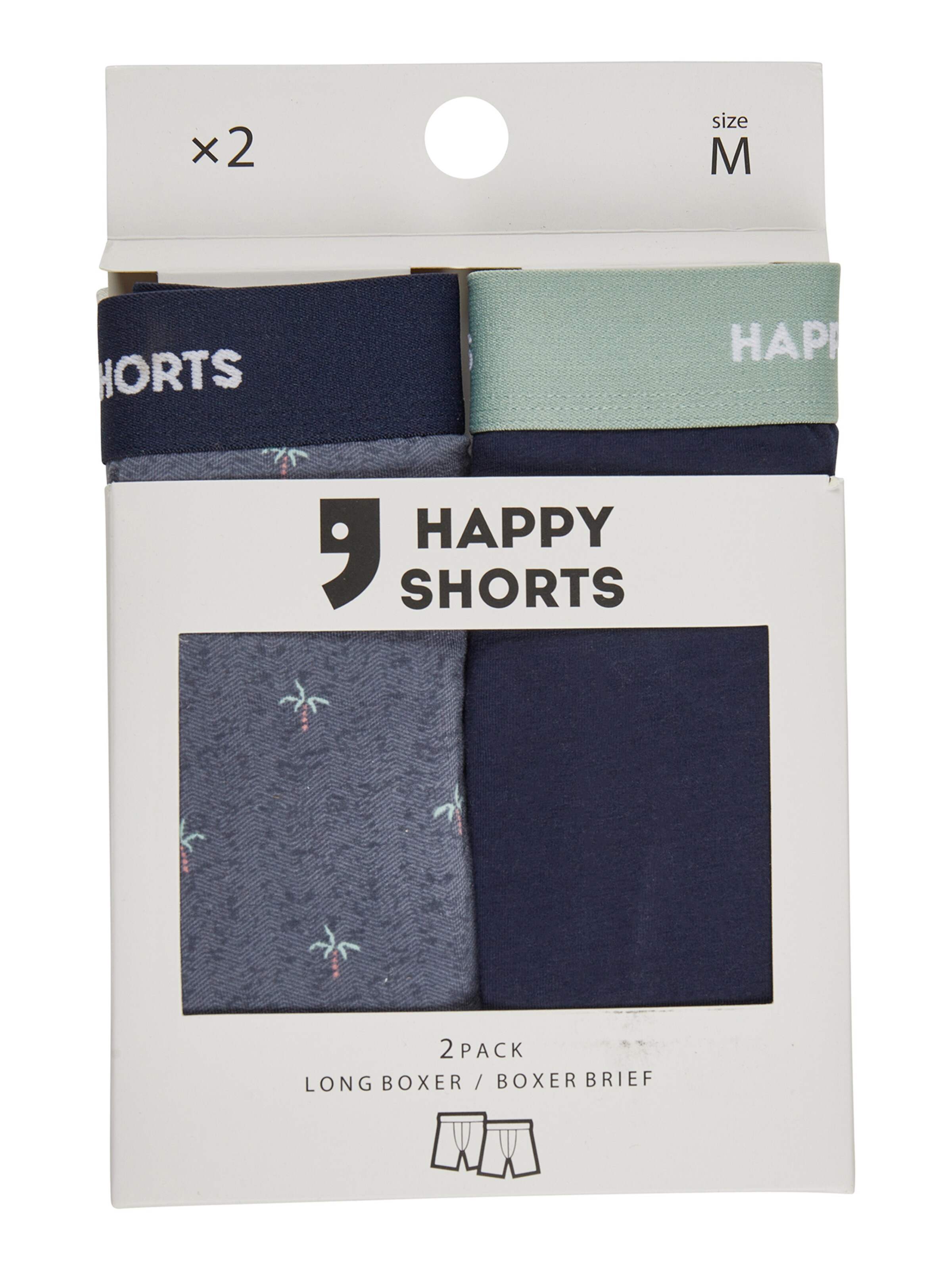Boxers ' Jersey Boxer Briefs ' Happy Shorts en bleu