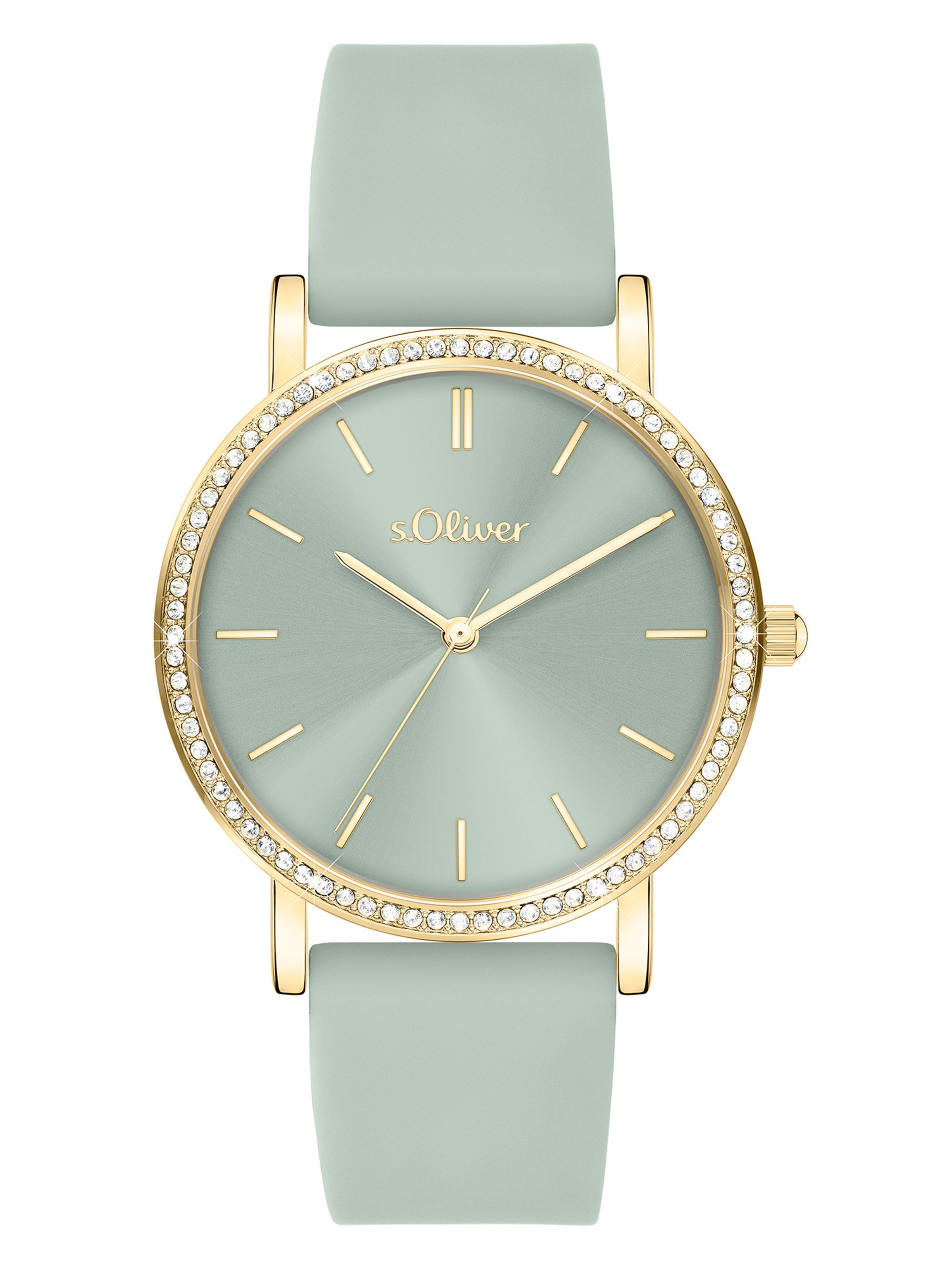 s.Oliver Analog Watch in Green: front