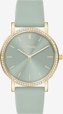 s.Oliver Analog Watch in Green: front