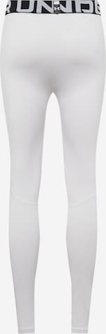 Skinny Pantalon de sport UNDER ARMOUR en blanc