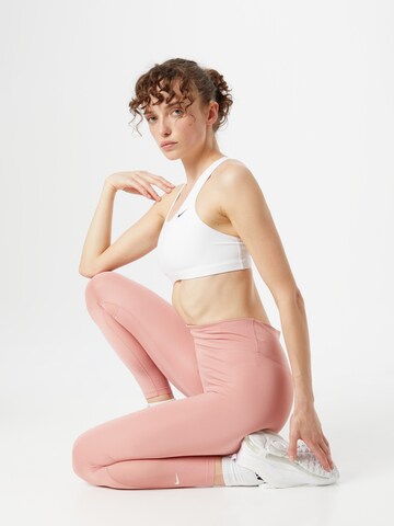 NIKE Skinny Sporthose 'One' in Pink