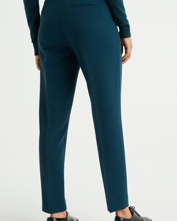 WE Fashion Zúžený strih Chino nohavice - Modrá