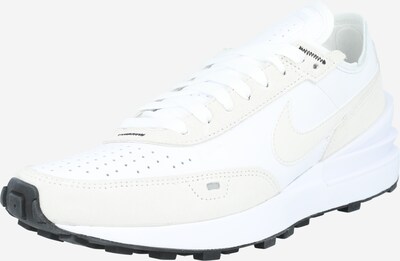 Nike Sportswear Baskets basses 'WAFFLE ONE LTR' en blanc / blanc cassé, Vue avec produit