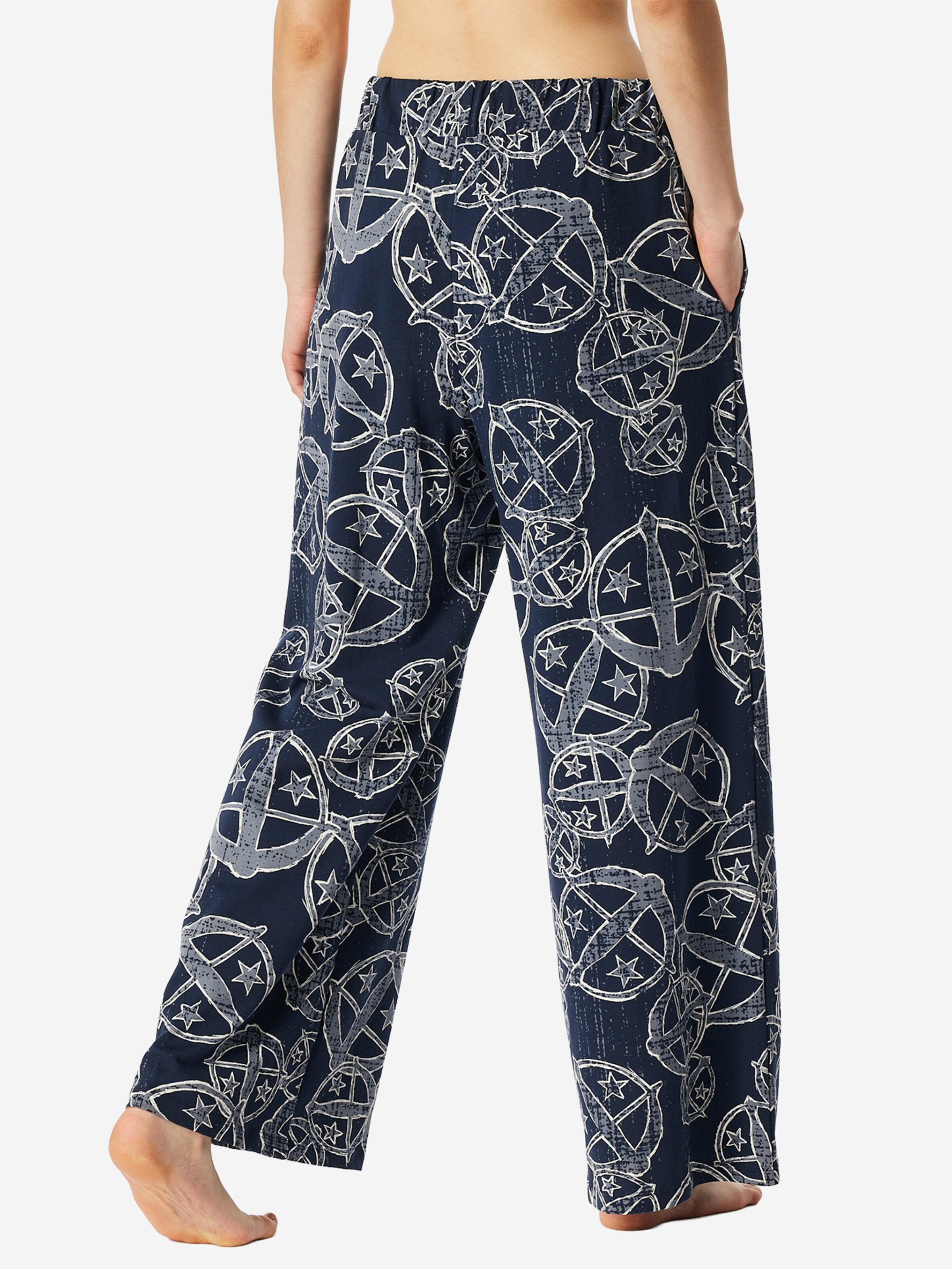 SCHIESSER Pyjamabroek ' SCHIESSER 150 YEARS ' in Blauw