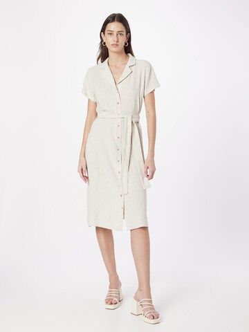 Designers Society - Vestido camisero 'KUPLA' en beige: frente