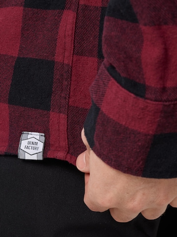 Regular fit Camicia 'Denver' di Denim Factory in rosso