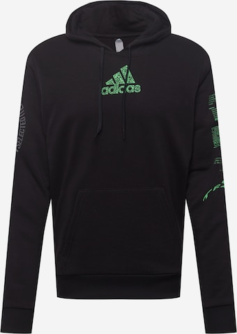 ADIDAS PERFORMANCE Athletic Sweatshirt in Black: front