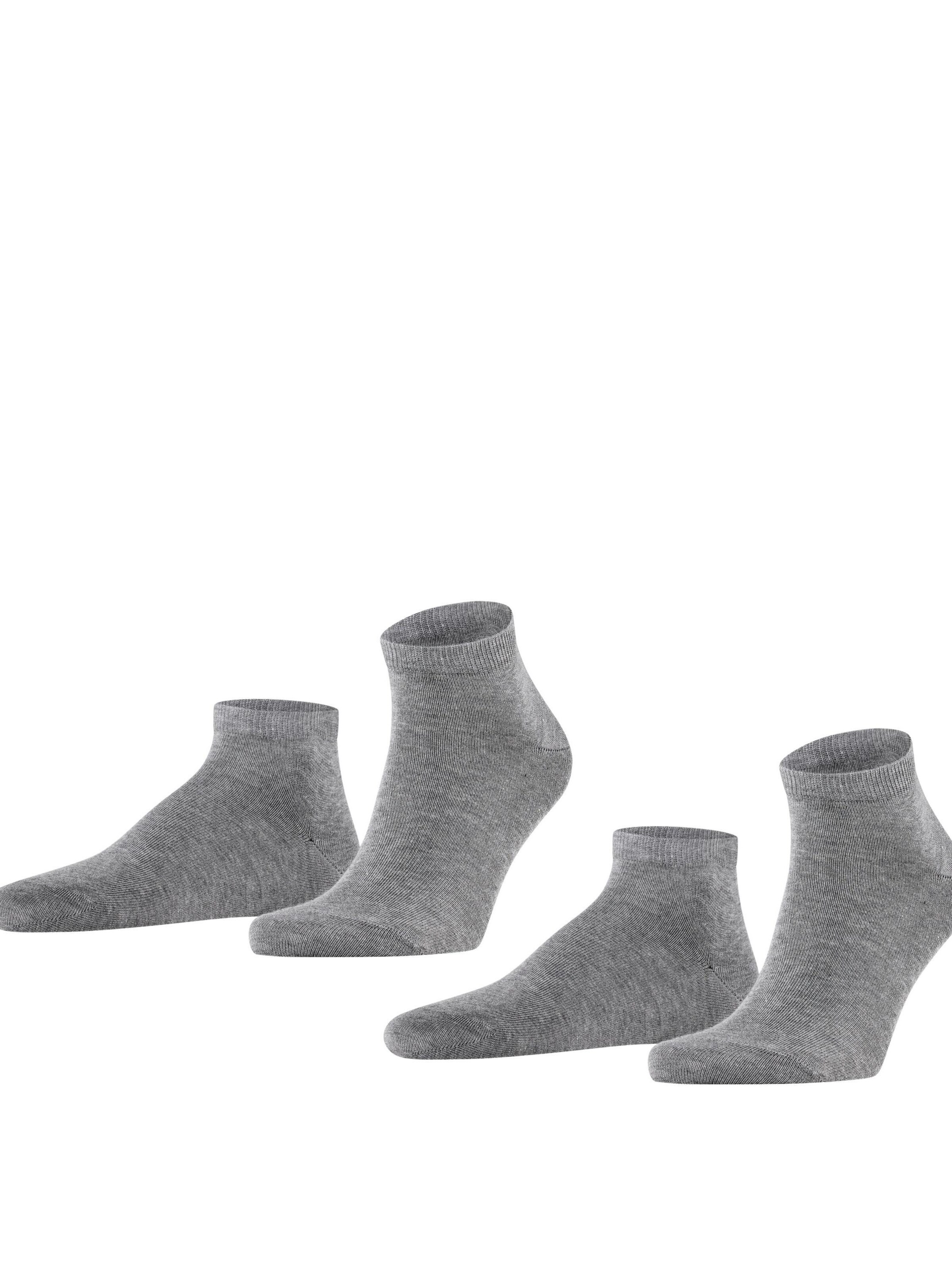 FALKE Socks 'Happy 2-Pack' in Grey: front