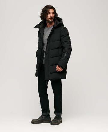 Superdry Parka in Schwarz