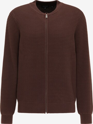 RAIDO Knit Cardigan in Brown: front