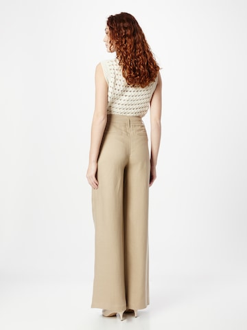 Birgitte Herskind Wide Leg Hose 'Lotus' in Beige