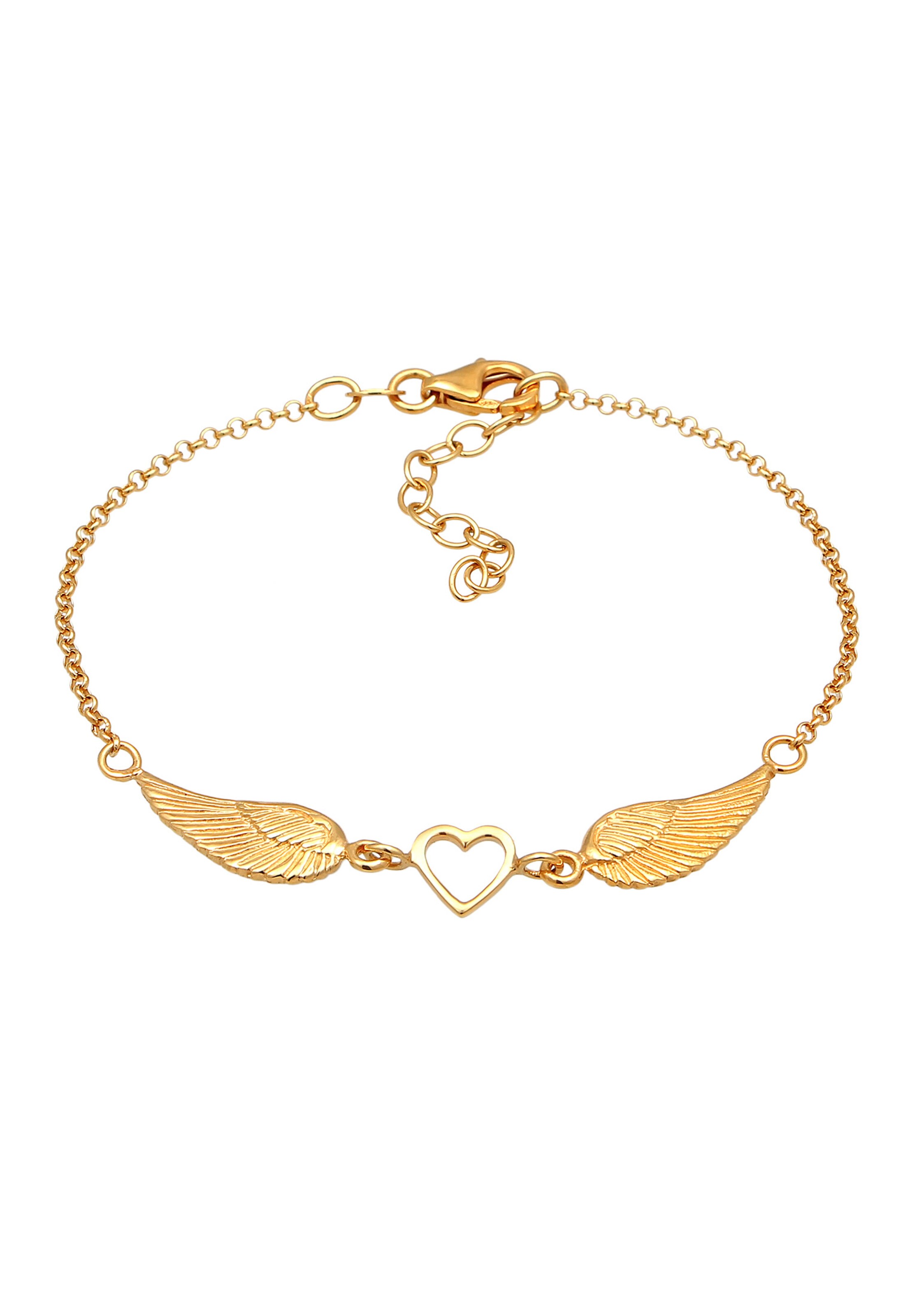 ELLI Armband 'Flügel' in Goud: voorkant