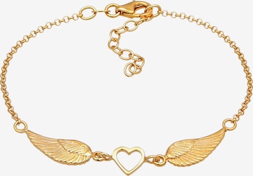 ELLI Armband 'Flügel' in Gold: predná strana