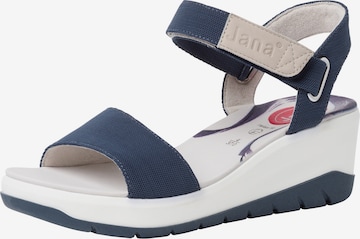 JANA Sandalen met riem in Blauw: voorkant