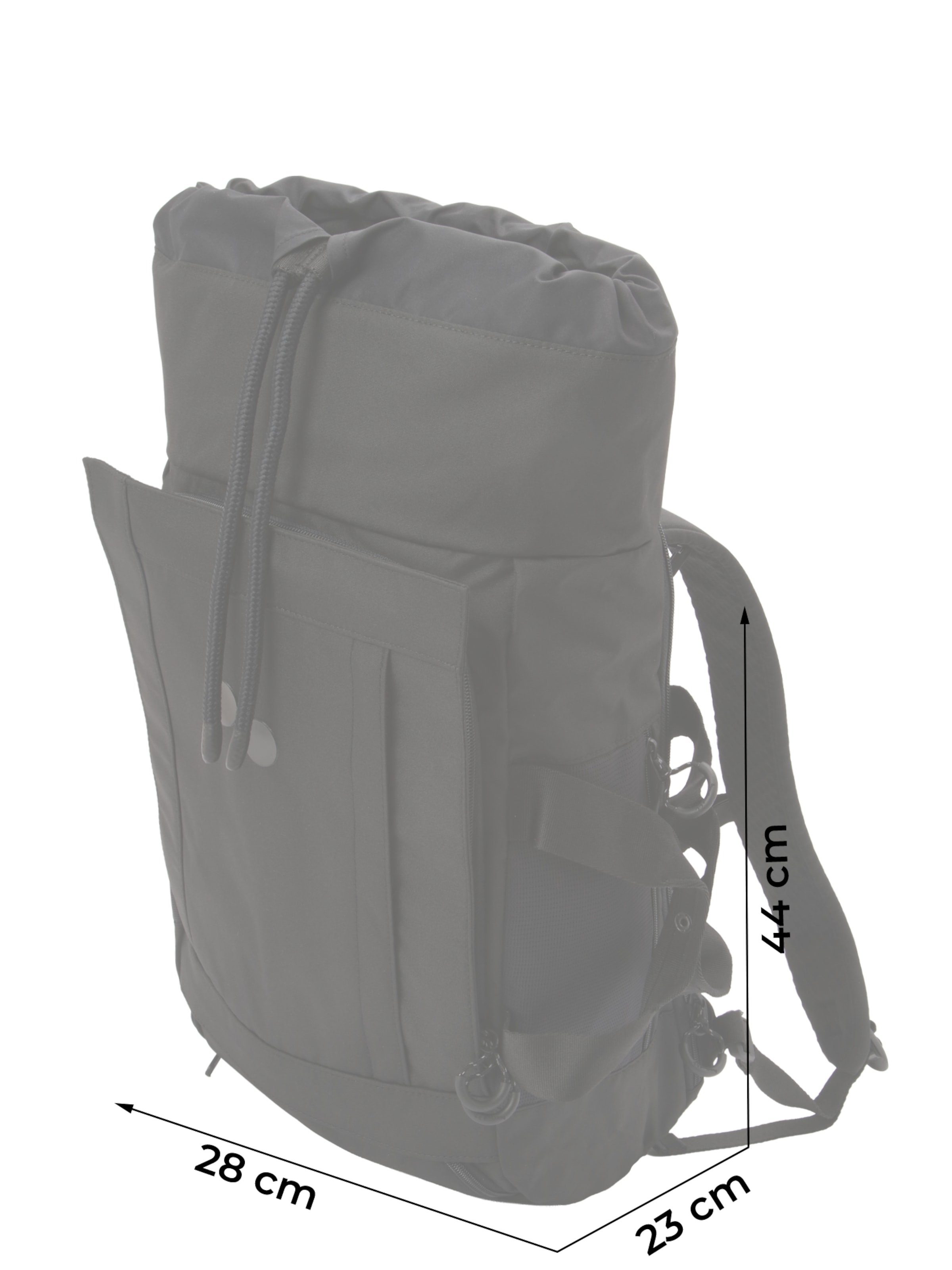 pinqponqRuksak 'BLOK MEDIUM' - crna boja