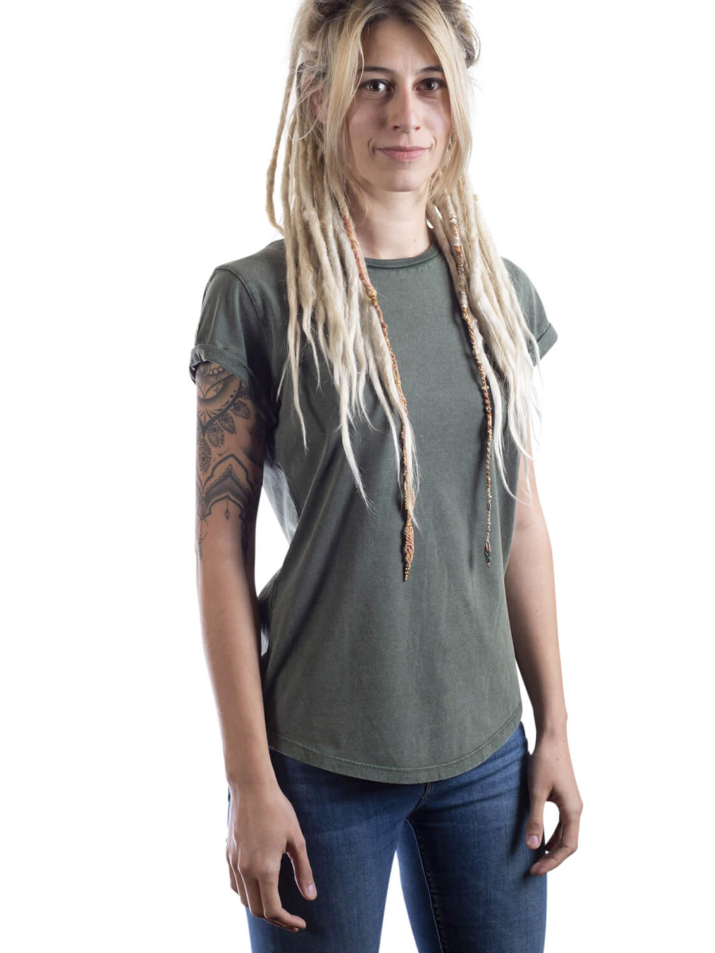 Life-Tree Shirt 'Fairwear Organic' in Green: front