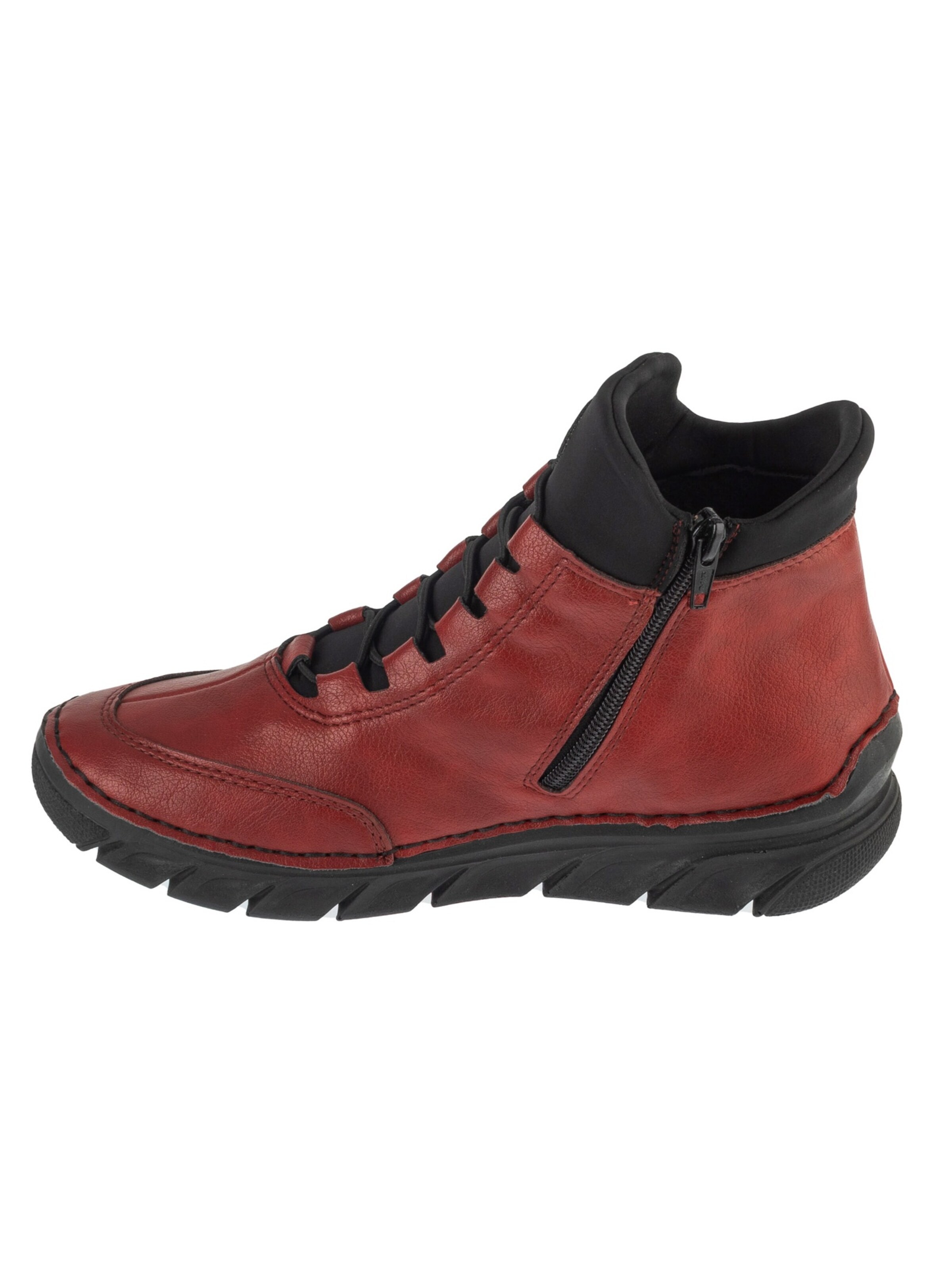 Rieker Lace-up boot 'Rieker Booties 55069' in Red