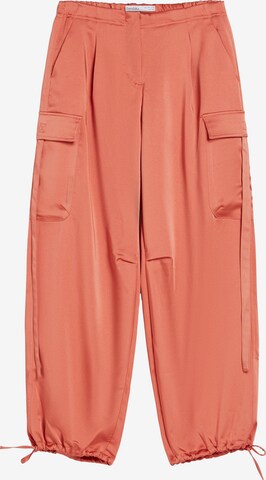 Effilé Pantalon cargo Bershka en orange : devant