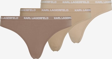 Karl Lagerfeld Pitkä kylpytakki ' Slip mit Logo – 3er-Set ' värissä valkoinen: etupuoli