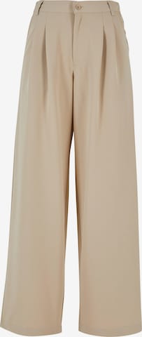 Pantalon Urban Classics en beige : devant