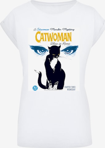 F4NT4STIC T-Shirt 'DC Comics Batman Catwoman When In Rome' in Weiß: Vorderseite