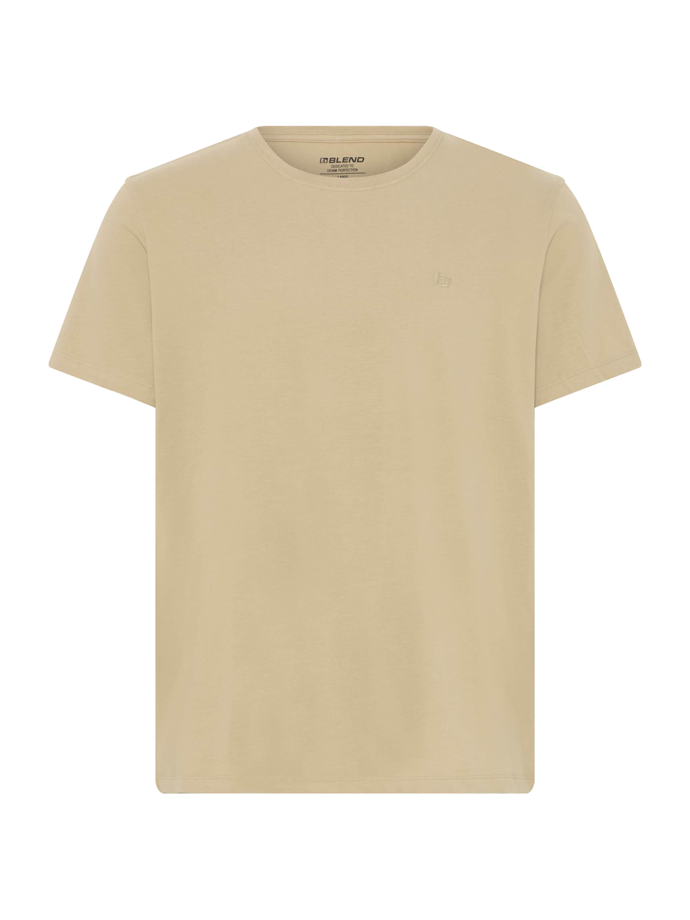 BLEND Tričko 'BHDinton' – béžová: přední strana