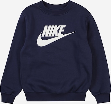 Nike Sportswear Majica 'CLUB FLC' | modra barva: sprednja stran