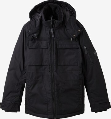 TOM TAILOR Winter jacket in Black: front