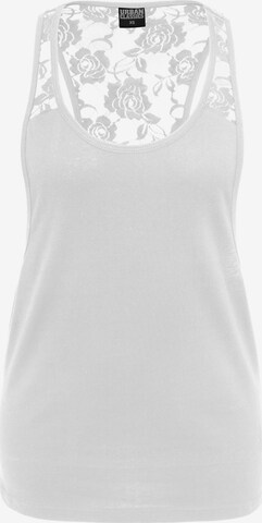 Urban Classics Top in White: front