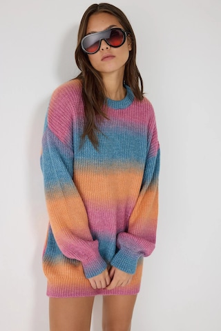 No Matter What Knitted dress in Orange: front