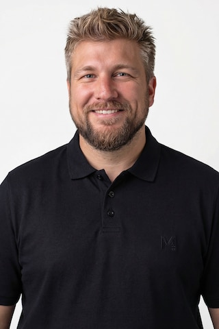 Men Plus Shirt in Zwart