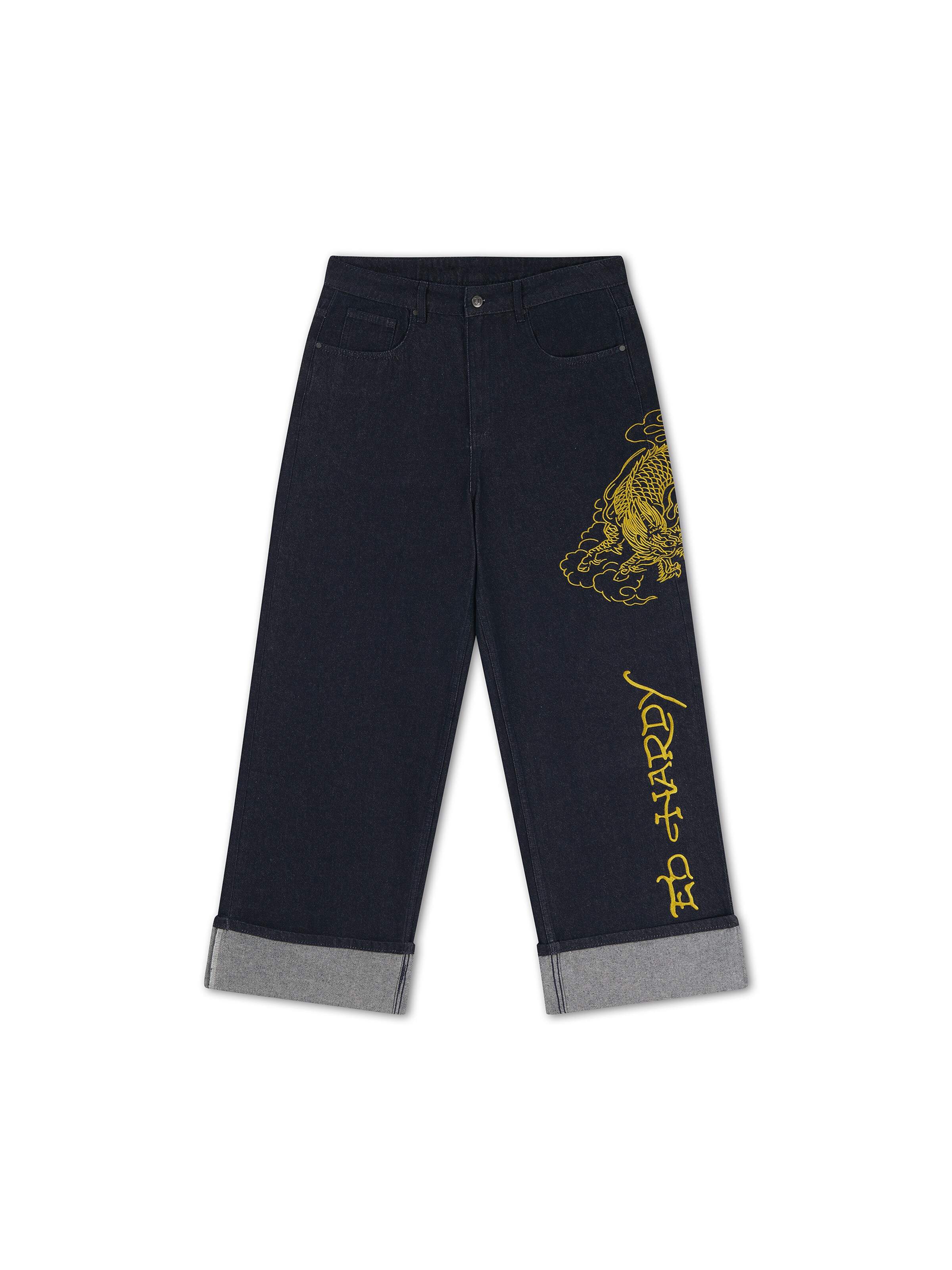 Ed Hardy Jeans in 31-32 in indigo / gelb, Produktansicht